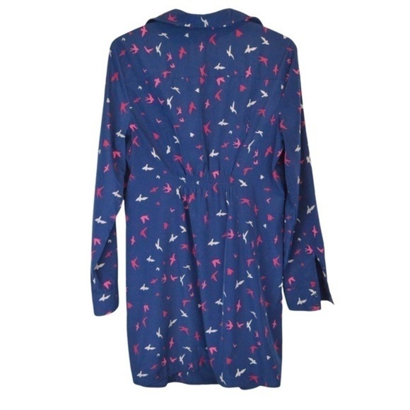 GAP Bird Print Navy Blue Maternity Legging Tunic Top Dress, Small - Picture 8 of 10